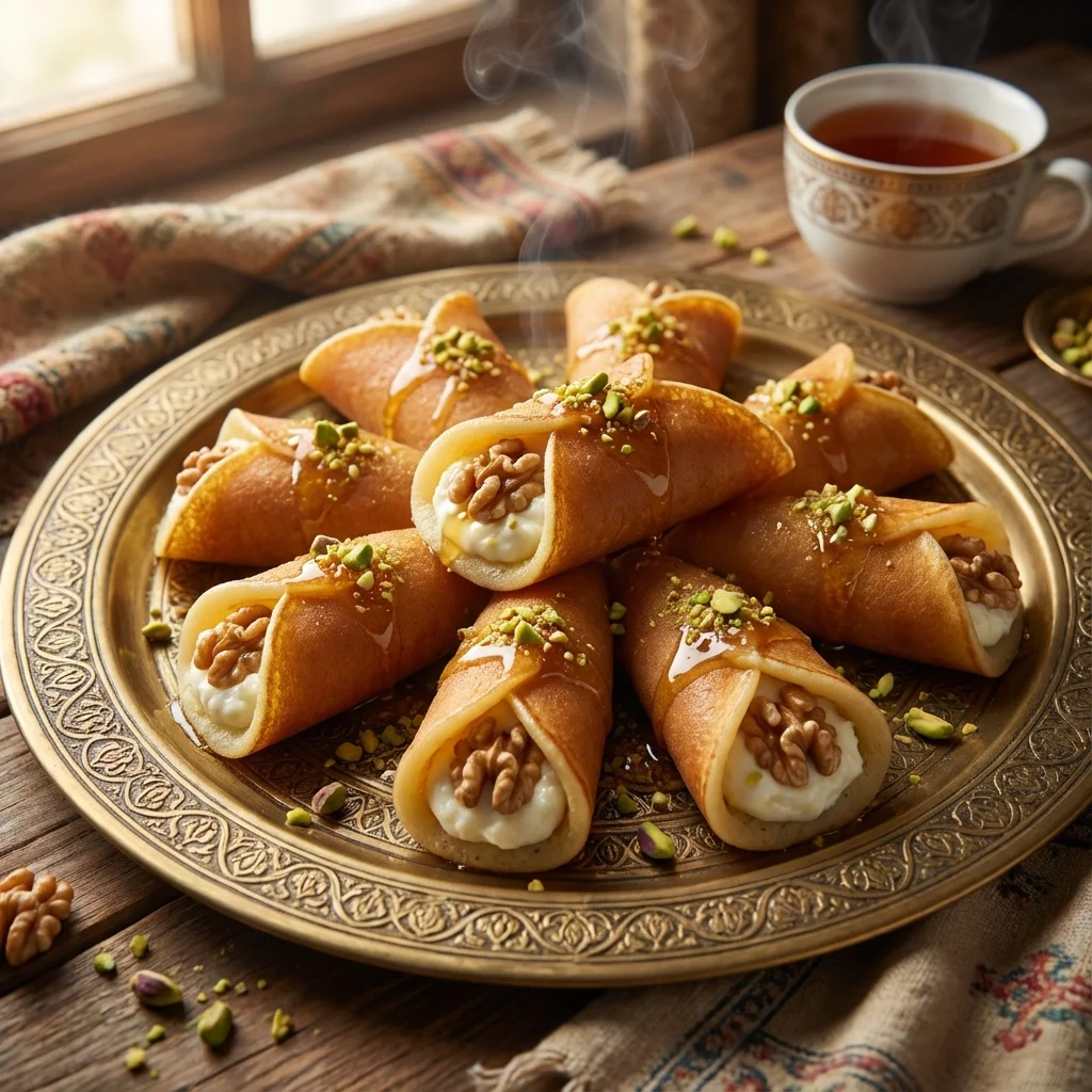 Qatayef - Stuffed Ramadan Pancakes