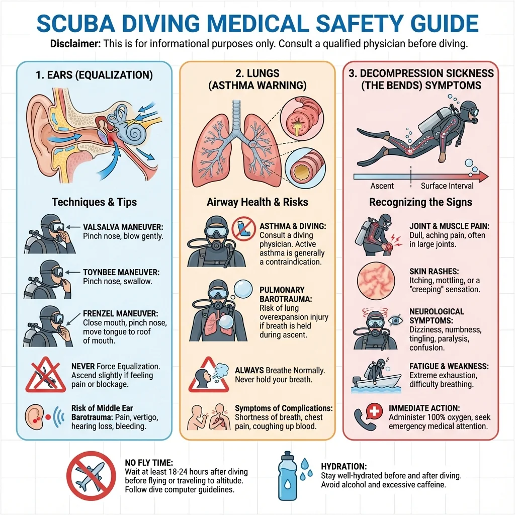 Diving Medical Safety Chart